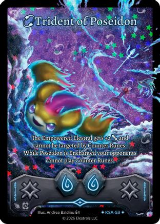 Image of Trident of Poseidon (Stellar) (KSA-53) - Awakened Promos Holo