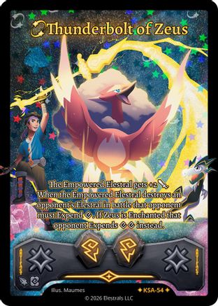 Image of Thunderbolt of Zeus (Stellar) (KSA-54) - Awakened Promos Holo