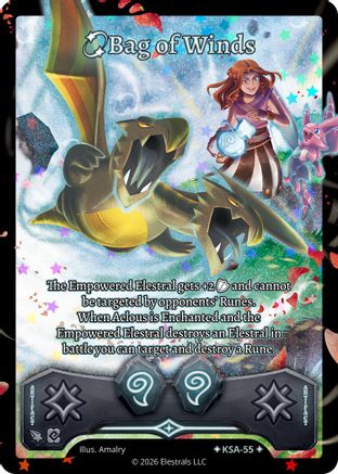 Image of Bag of Winds (Stellar) (KSA-55) - Awakened Promos Holo