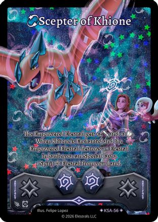 Image of Scepter of Khione (Stellar) (KSA-56) - Awakened Promos Holo