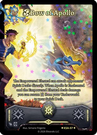 Image of Bow of Apollo (Stellar) (KSA-57) - Awakened Promos Holo