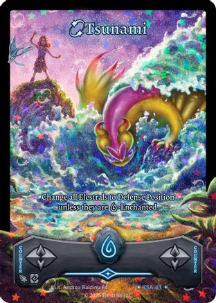 Image of Tsunami (Stellar) (KSA-61) - Awakened Promos Holo