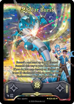 Image of Solar Burst (Stellar) (KSA-65) - Awakened Promos Holo