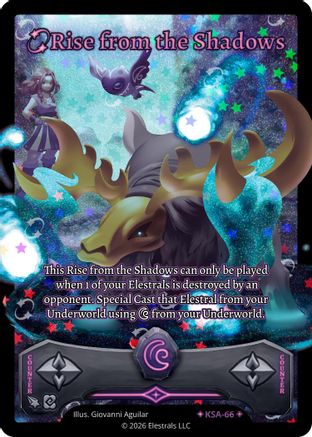Image of Rise from the Shadows (Stellar) (KSA-66) - Awakened Promos Holo