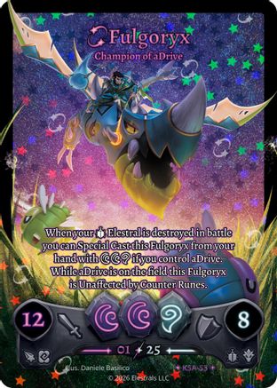 Image of Fulgoryx - Champion of aDrive (Serialized) (KSA-S3) - Awakened Promos Holo