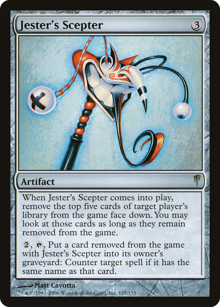 Image of Jester's Scepter (CSP-137) - Coldsnap Foil