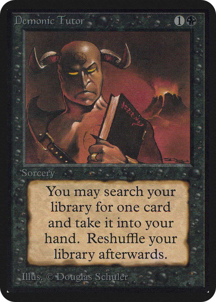 Image of Demonic Tutor (LEA-) - Limited Edition Alpha
