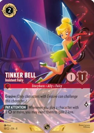 Image of Tinker Bell - Insistent Fairy (18) - Disney Lorcana Promo Cards
