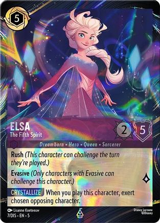 Image of Elsa - The Fifth Spirit (Magical Places Promo) (7) - Disney Lorcana Promo Cards Holofoil