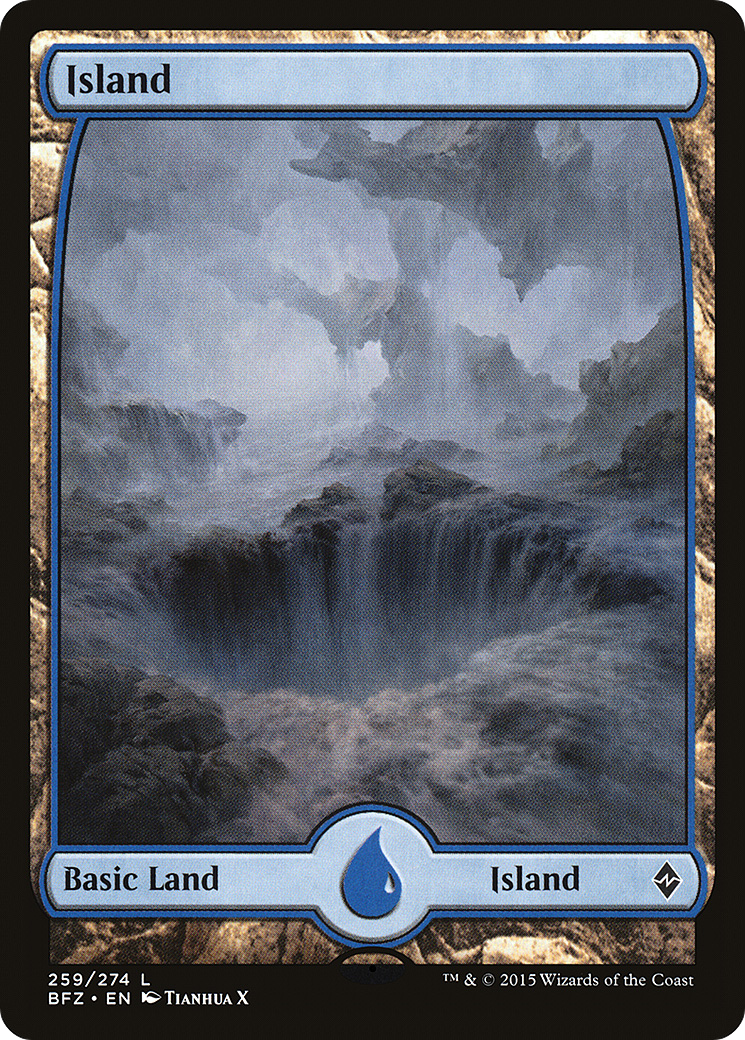 Image of Island (259) - Full Art (BFZ-259) - Battle for Zendikar