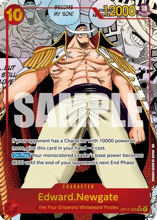 Image of Edward.Newgate (005) (Manga) (OP17-005) - The World's Strongest Warriors Foil