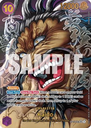 Image of Kaido (062) (Super Alternate Art) (OP17-062) - The World's Strongest Warriors Foil