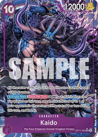 Image of Kaido (063) (Alternate Art) (OP17-063) - The World's Strongest Warriors Foil