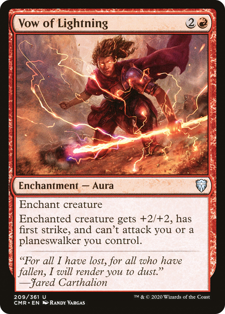 Image of Vow of Lightning (CMR-209) - Commander Legends