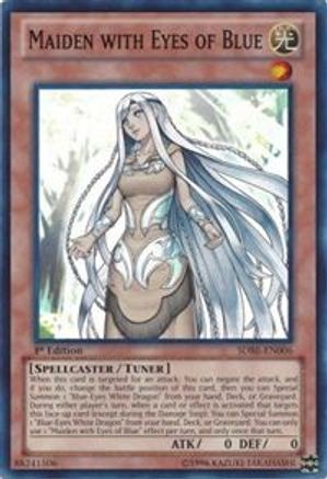Image of Maiden with Eyes of Blue (SDBE-EN006) - Structure Deck: Saga of Blue-Eyes White Dragon Unlimited