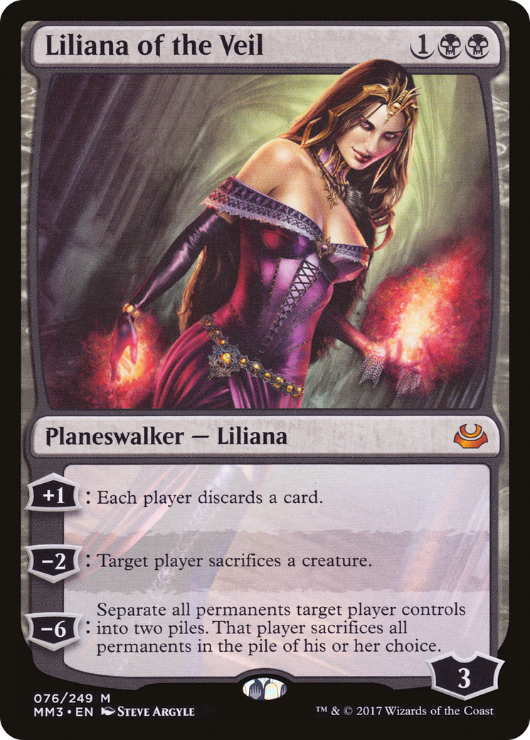Image of Liliana of the Veil (MM3-076) - Modern Masters 2017 Foil