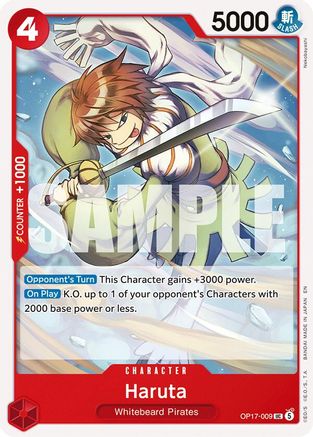 Image of Haruta (OP17-009) - The World's Strongest Warriors