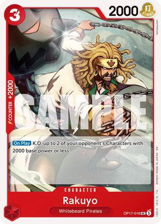 Image of Rakuyo (OP17-016) - The World's Strongest Warriors