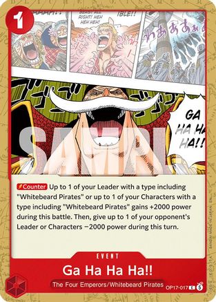 Image of Ga Ha Ha Ha!! (OP17-017) - The World's Strongest Warriors