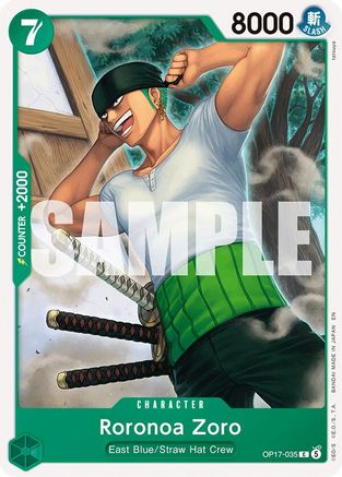 Image of Roronoa Zoro (035) (OP17-035) - The World's Strongest Warriors