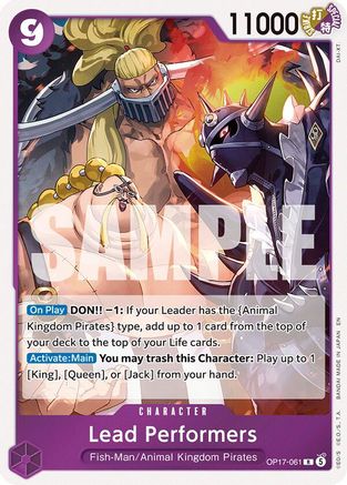 Image of Lead Performers (OP17-061) - The World's Strongest Warriors Foil