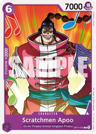 Image of Scratchmen Apoo (OP17-070) - The World's Strongest Warriors