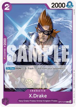 Image of X.Drake (OP17-075) - The World's Strongest Warriors