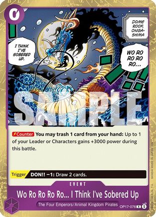 Image of Wo Ro Ro Ro Ro... I Think I've Sobered Up (OP17-076) - The World's Strongest Warriors Foil