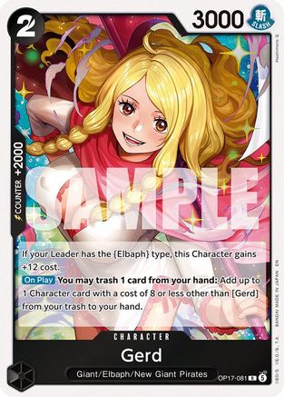 Image of Gerd (OP17-081) - The World's Strongest Warriors Foil