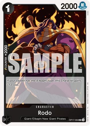 Image of Rodo (OP17-094) - The World's Strongest Warriors