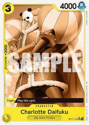 Image of Charlotte Daifuku (Pandaman Art) (OP17-107) - The World's Strongest Warriors Foil