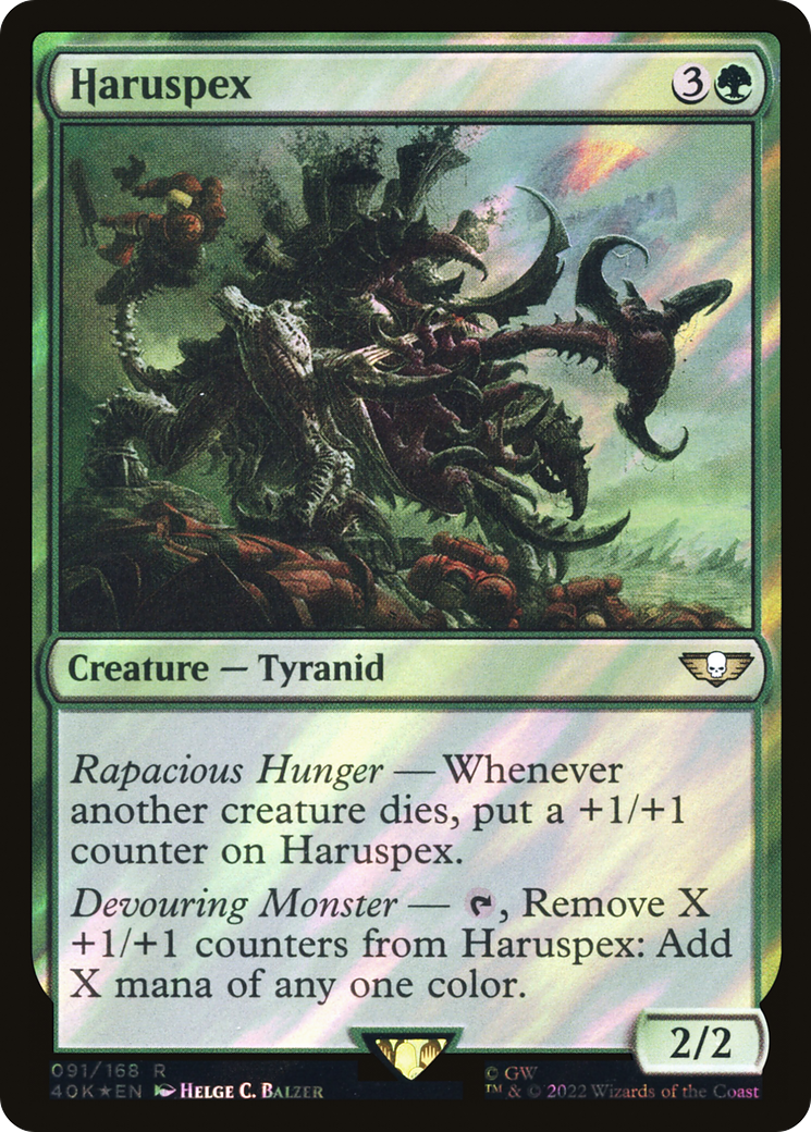 Image of Haruspex (Surge Foil) (40K-091) - Warhammer 40,000 Commander Foil