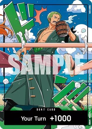 Image of DON!! Card (World United) (Zoro) - One Piece Promotion Cards Foil