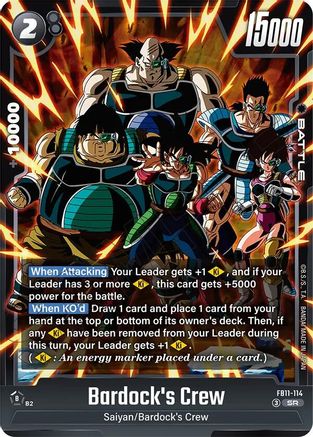 Image of Bardock's Crew - FB11-114 (FB11-114) - Brightness of Hope Holofoil
