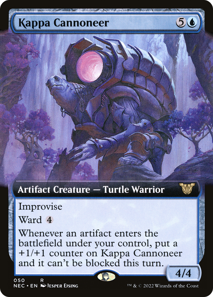 Image of Kappa Cannoneer (Extended Art) (NEC-050) - Neon Dynasty Commander: (Extended Art)