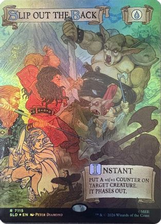 Image of Slip Out the Back (Out Of Sight Foil) (SLD-7115) - Secret Lair Drop Series Foil