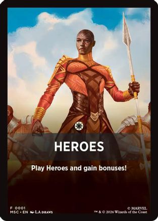 Image of Heroes Theme Card (MSC-001) - Commander: Marvel Super Heroes