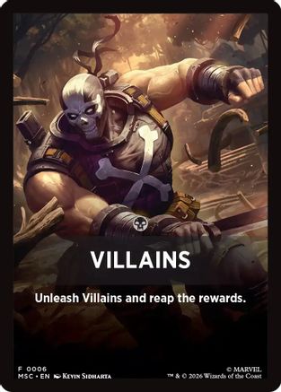 Image of Villains Theme Card (MSC-006) - Commander: Marvel Super Heroes