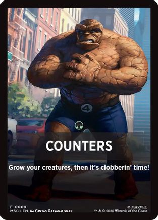 Image of Counters Theme Card (MSC-009) - Commander: Marvel Super Heroes