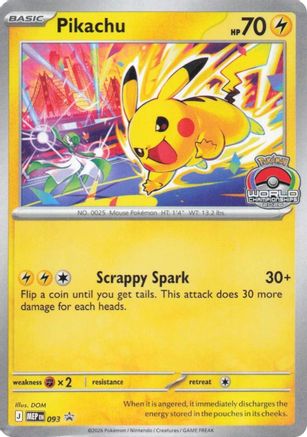 Image of Pikachu 093  ME Mega Evolution Promo - Promo