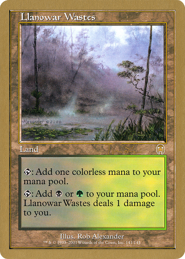Image of Llanowar Wastes - 2001 Jan Tomcani (APC) (WCD-) - World Championship Decks 2001