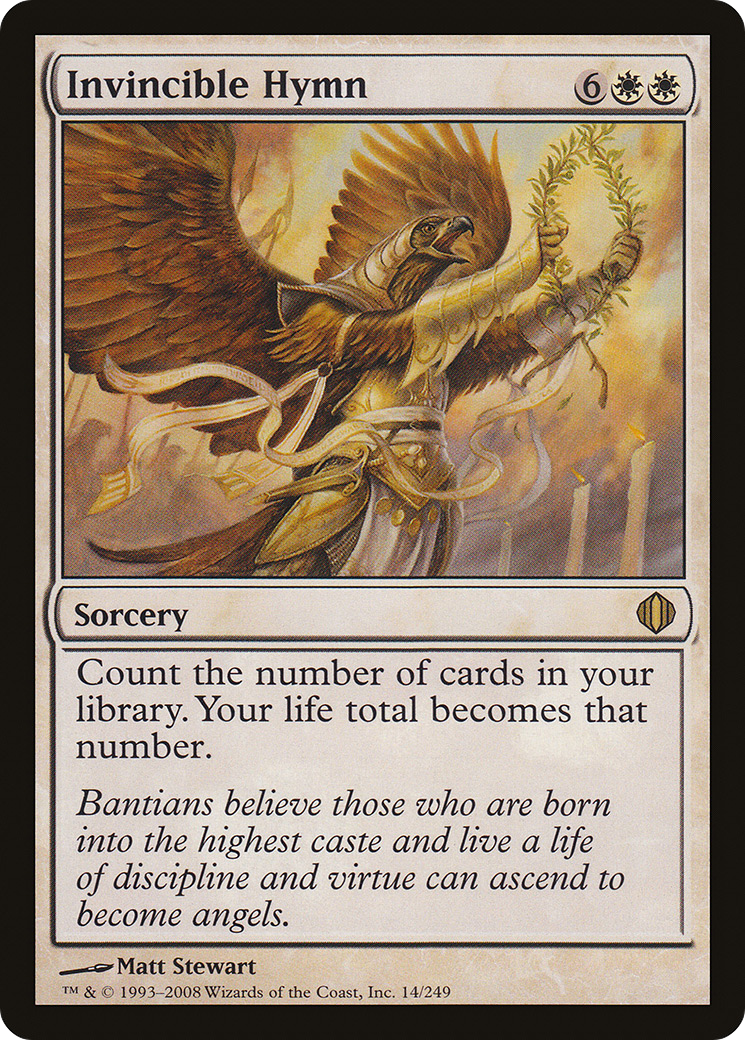 Image of Invincible Hymn (ALA-014) - Shards of Alara Foil