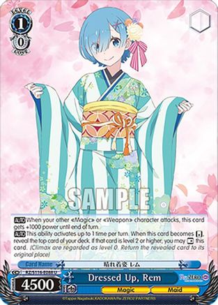 Image of Dressed Up, Rem (RZ/S116-E088) - Re:ZERO -Starting Life in Another World- Vol.3