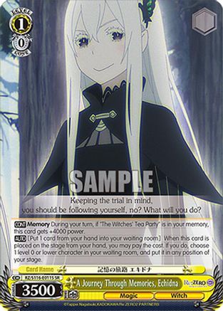 Image of A Journey Through Memories, Echidna (SR) (RZ/S116-E011S) - Re:ZERO -Starting Life in Another World- Vol.3