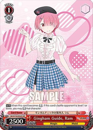 Image of Gingham Guide, Ram (SR) (RZ/S116-E052S) - Re:ZERO -Starting Life in Another World- Vol.3