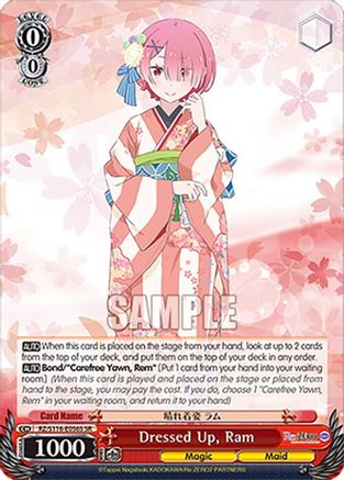 Image of Dressed Up, Ram (SR) (RZ/S116-E056S) - Re:ZERO -Starting Life in Another World- Vol.3