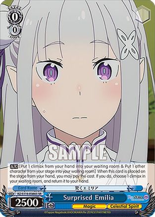 Image of Surprised Emilia (SR) (RZ/S116-E086S) - Re:ZERO -Starting Life in Another World- Vol.3