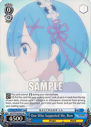 Image of One Who Supported Me, Rem (SR) (RZ/S116-E090S) - Re:ZERO -Starting Life in Another World- Vol.3