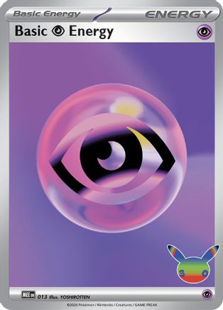 Image of Basic Psychic Energy (30th Celebration) 013  - Holofoil MEE Mega Evolution Energies - Futuristic Rare