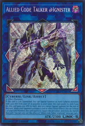 Image of Allied Code Talker @Ignister (Secret Rare) (26LP-EN019) - Limited Pack World Championship 2026 1st Edition